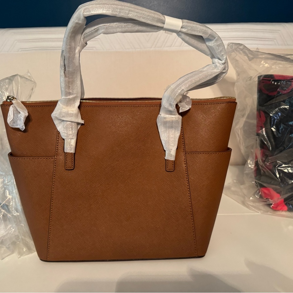 MICHAEL Michael Kors Brown Leather Tote Bag